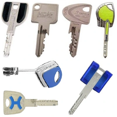 Clés de haute sécurité protégées par brevet