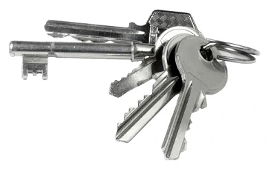 Trousseau de clés non protégées